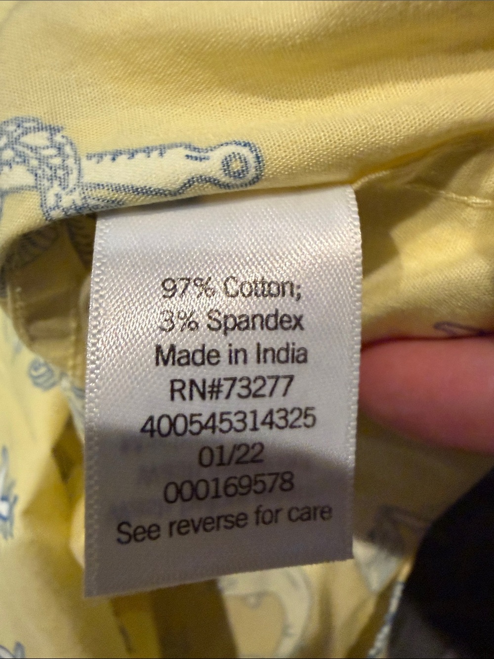 Yellow Tropical Print Short-Sleeve Button-Down Shirt - Picture 6 of 6
